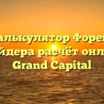 Калькулятор Форекс трейдера расчёт онлайн Grand Capital